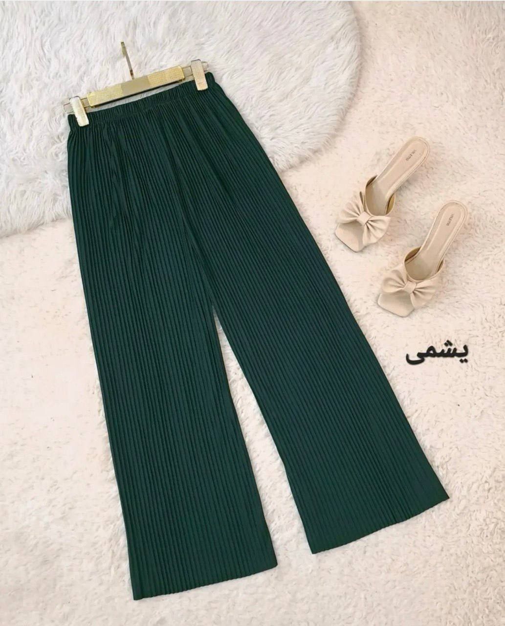 شلوار دامنی قواره دار ریلی آکاردونی بلند